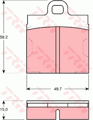 TRW GDB103 Bremsbelagsatz,...