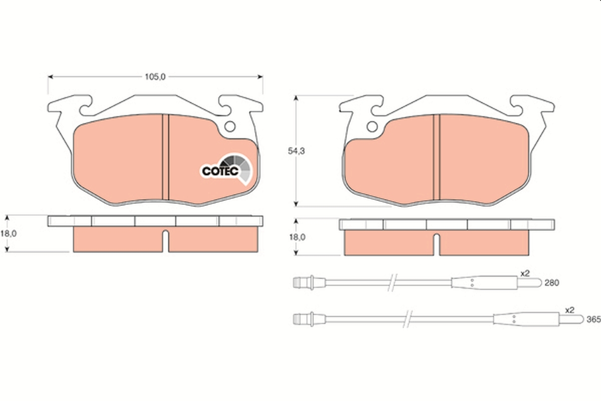 TRW GDB1033 COTEC set...