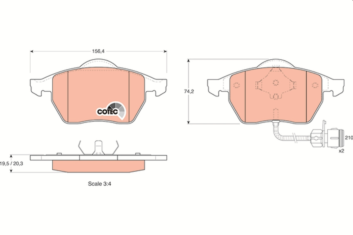 TRW GDB1049 COTEC set...