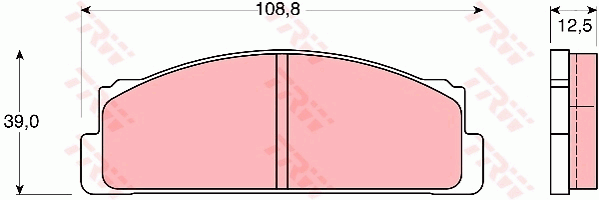 TRW GDB105 Bremsbelagsatz,...