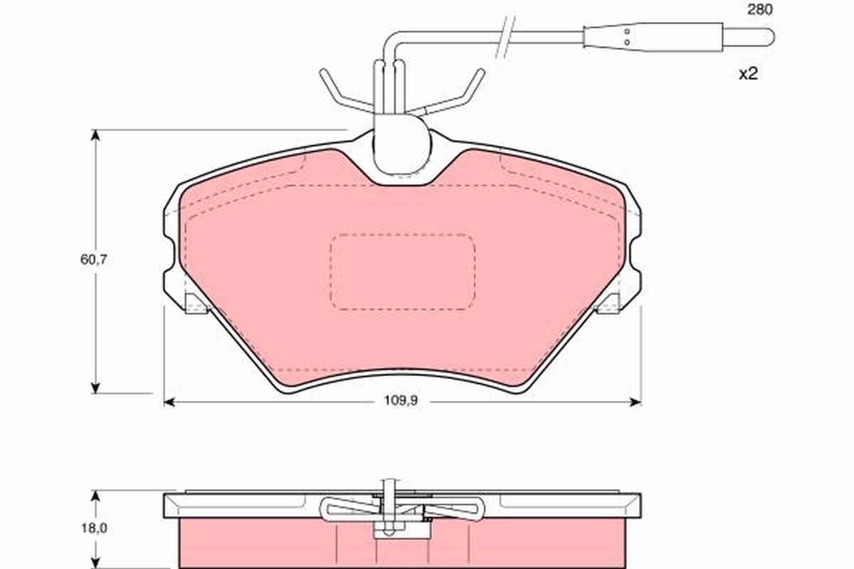TRW GDB1087 Kit pastiglie...