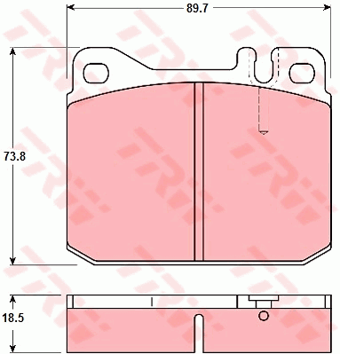 TRW GDB1103 Bremsbelagsatz,...