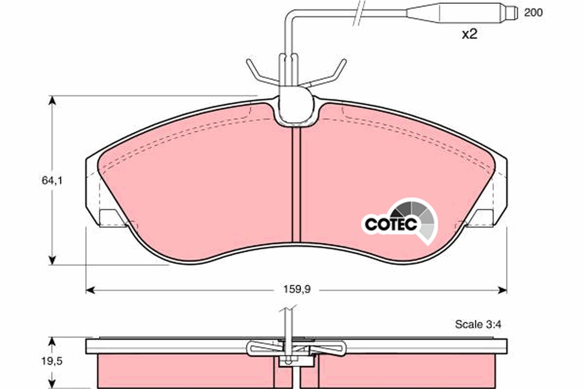 TRW GDB1106 COTEC комплект...