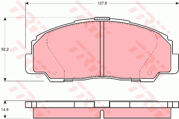 TRW GDB1135 Bremsbelagsatz,...