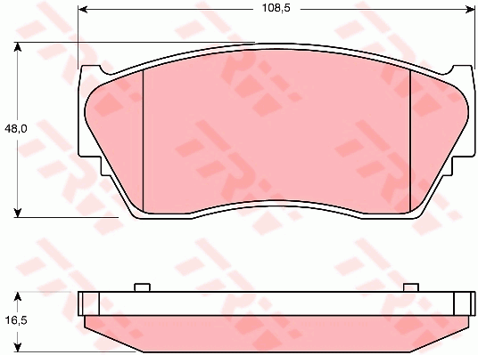 TRW GDB1170 Bremsbelagsatz,...