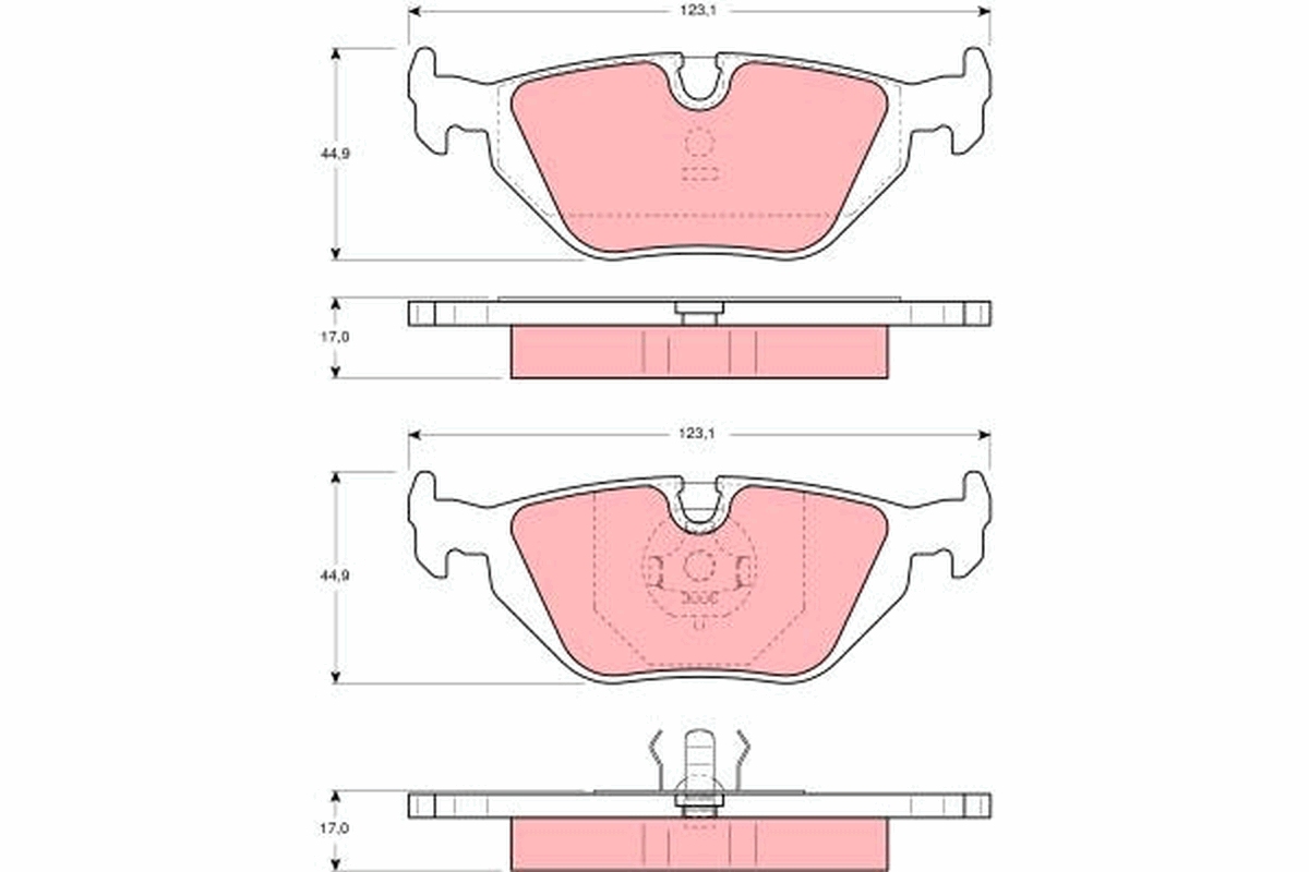 BLUE PRINT ADM54266 Bremsekloss sett