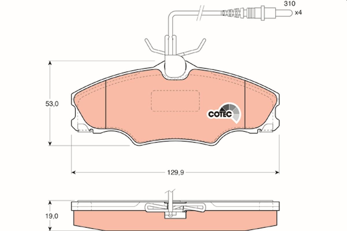 TRW GDB1193 COTEC комплект...