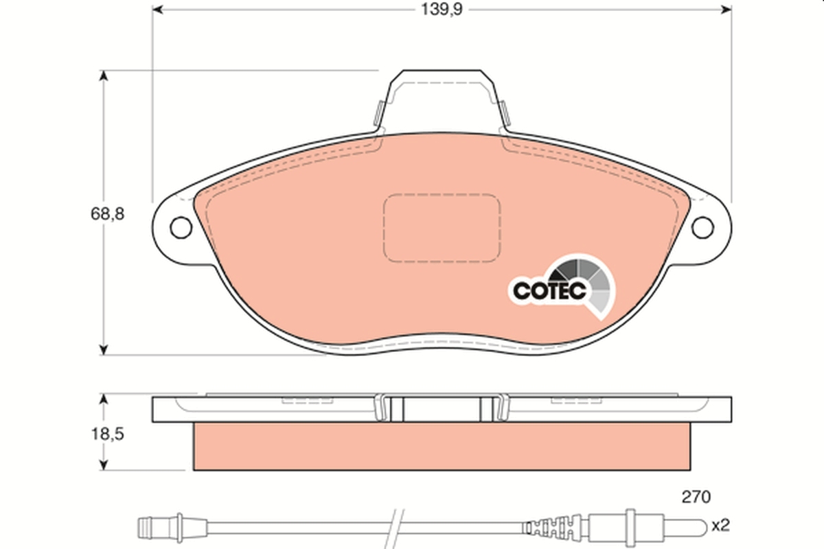 TRW GDB1216 COTEC set...