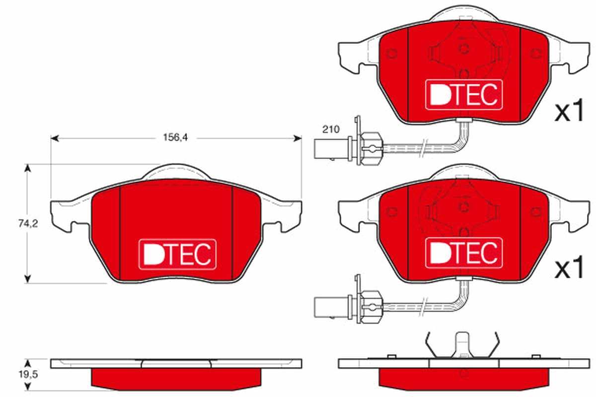 TRW GDB1307DTE DTEC COTEC...