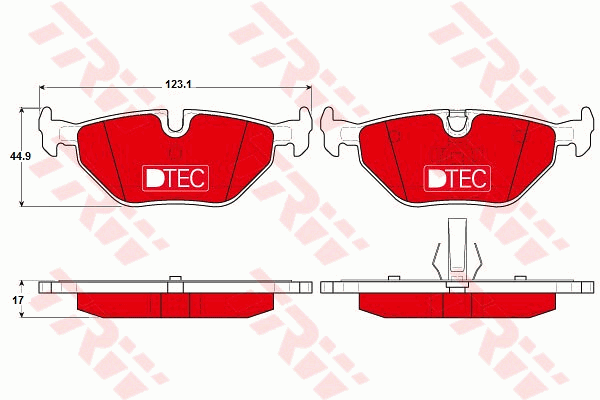 TRW GDB1344DTE Kit pastiglie freno, Freno a disco