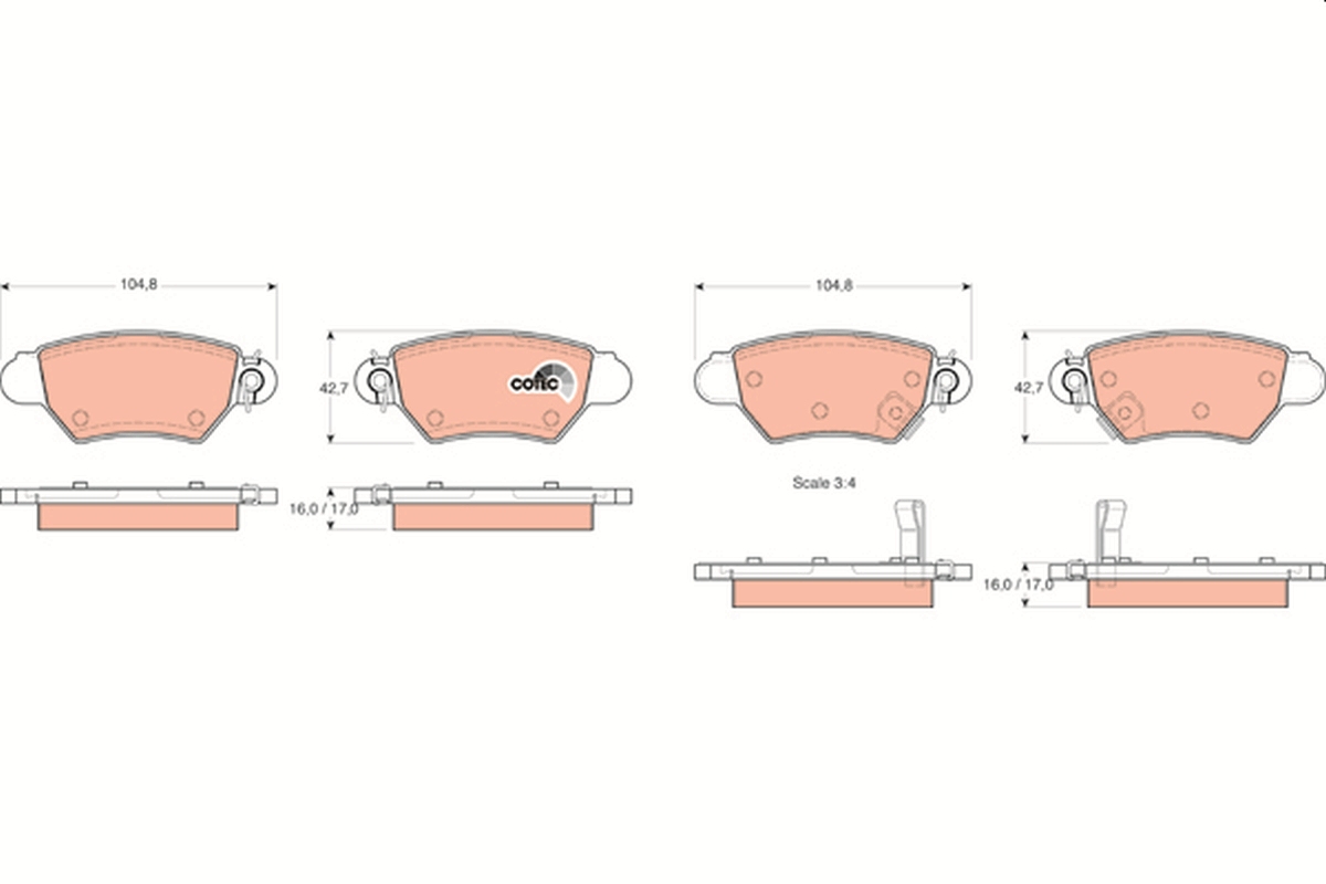 TRW GDB1352 COTEC set...