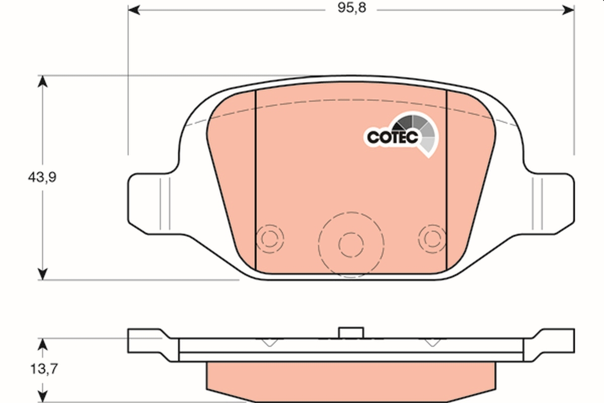 TRW GDB1384 COTEC Kit...