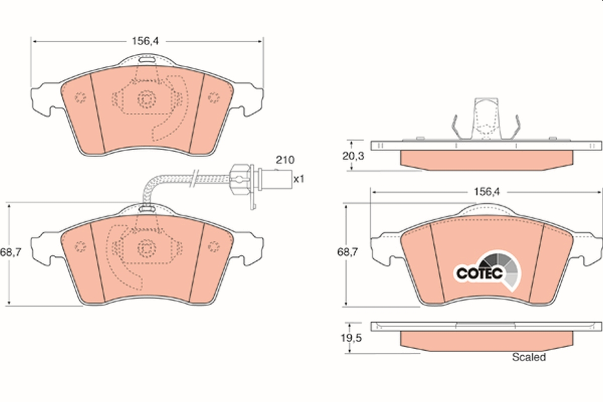 TRW GDB1391 COTEC set...