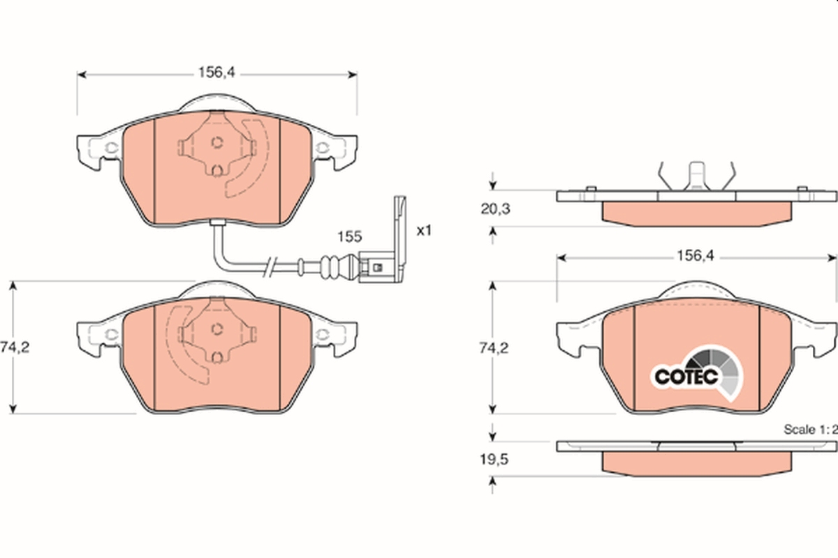 TRW GDB1403 COTEC set...