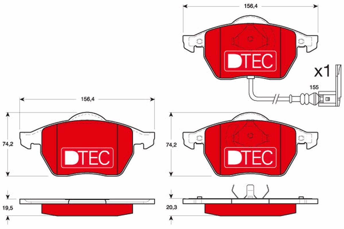 TRW GDB1403DTE DTEC COTEC...