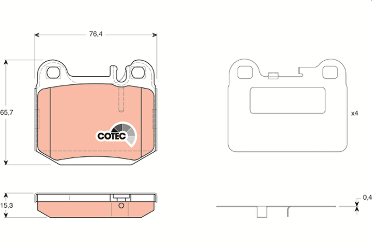 TRW GDB1457 COTEC set...