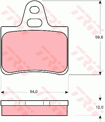 TRW GDB146 Bremsbelagsatz,...