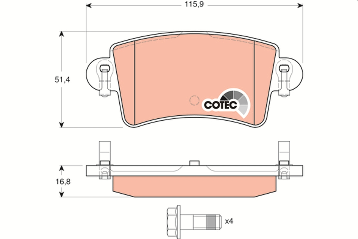 TRW GDB1470 COTEC set...