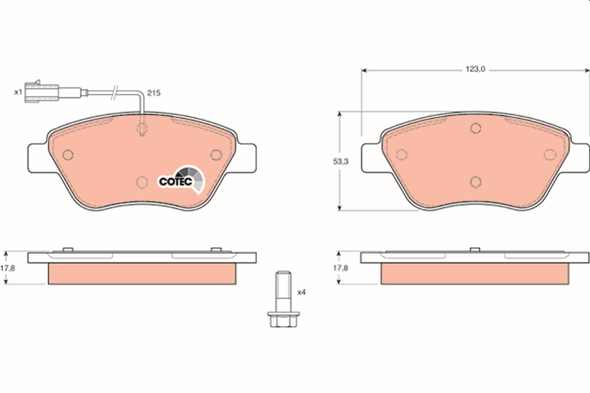 TRW GDB1482 COTEC Kit...