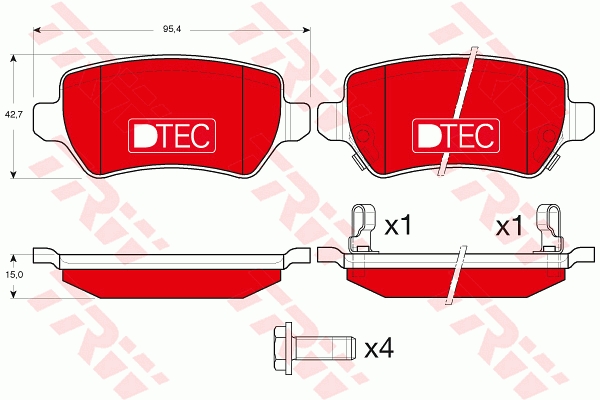 TRW GDB1515DTE DTEC COTEC...