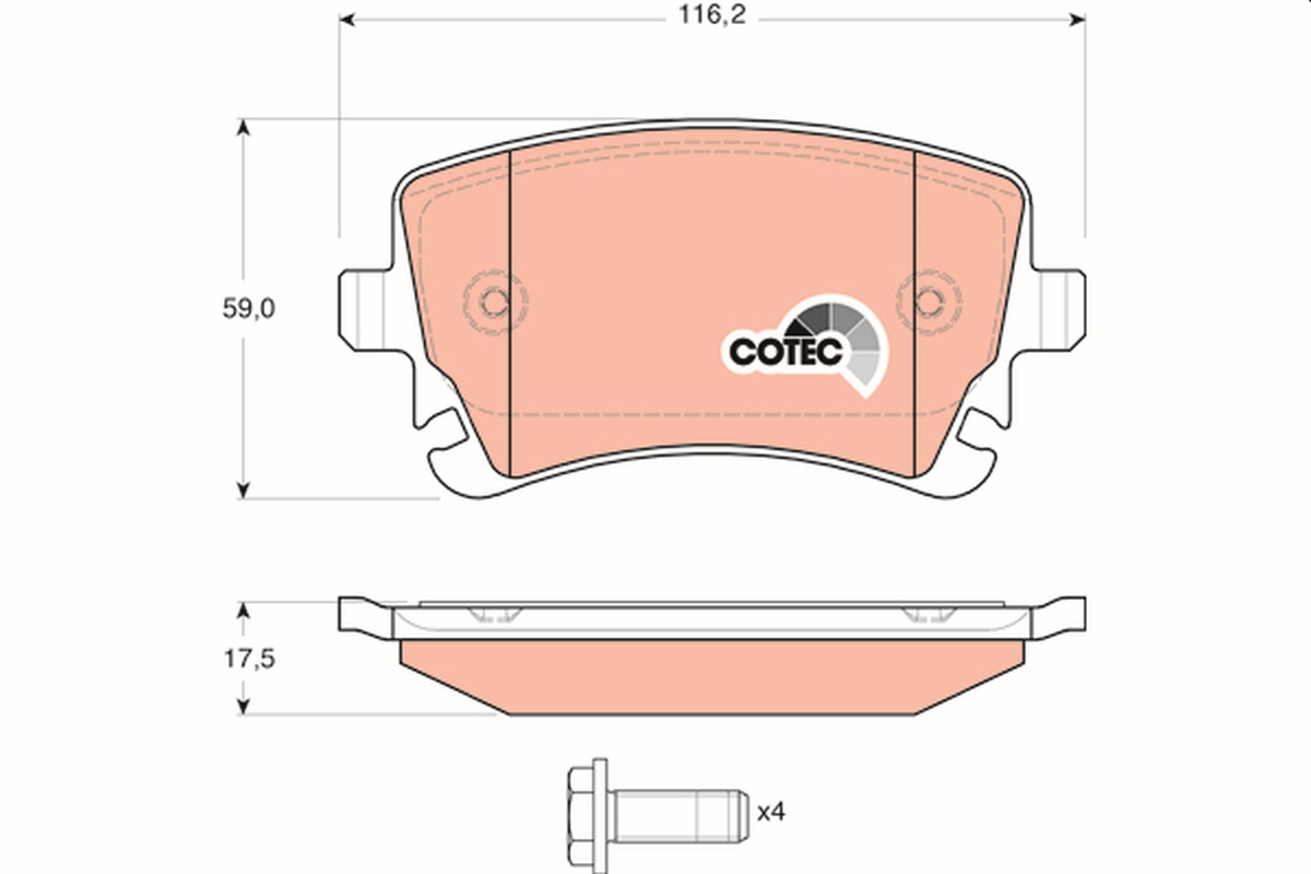 TRW GDB1516 COTEC Kit...