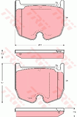 TRW GDB1541 Kit pastiglie freno, Freno a disco