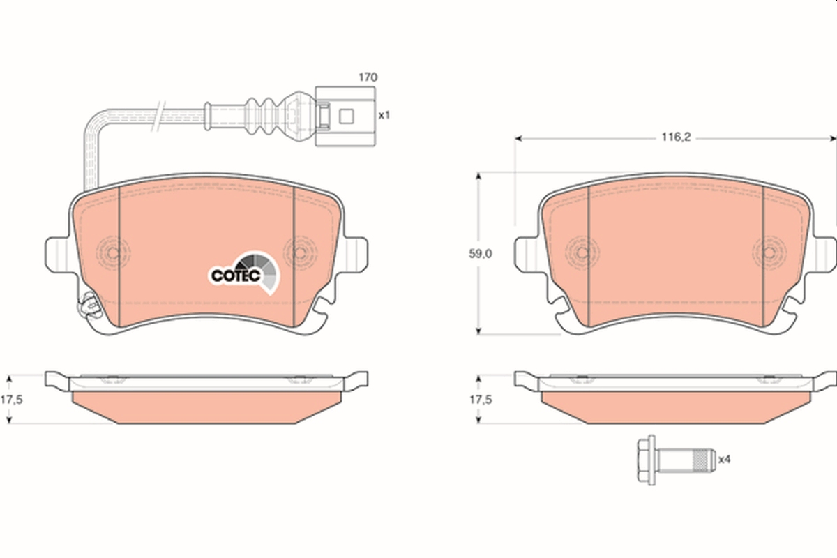 TRW GDB1557 COTEC set...