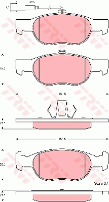 TRW GDB1564 Bremsbelagsatz,...