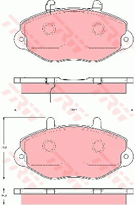 TRW GDB1573 Bremsbelagsatz,...