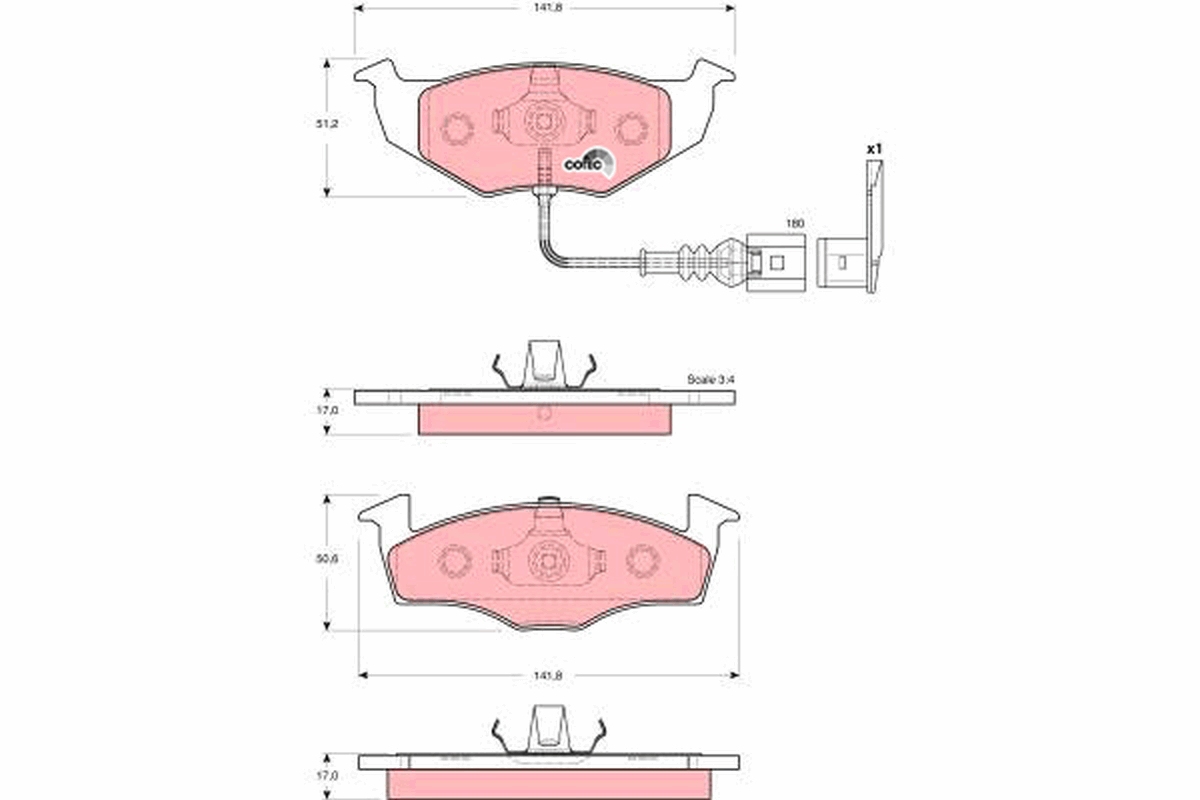 TRW GDB1586 COTEC set...