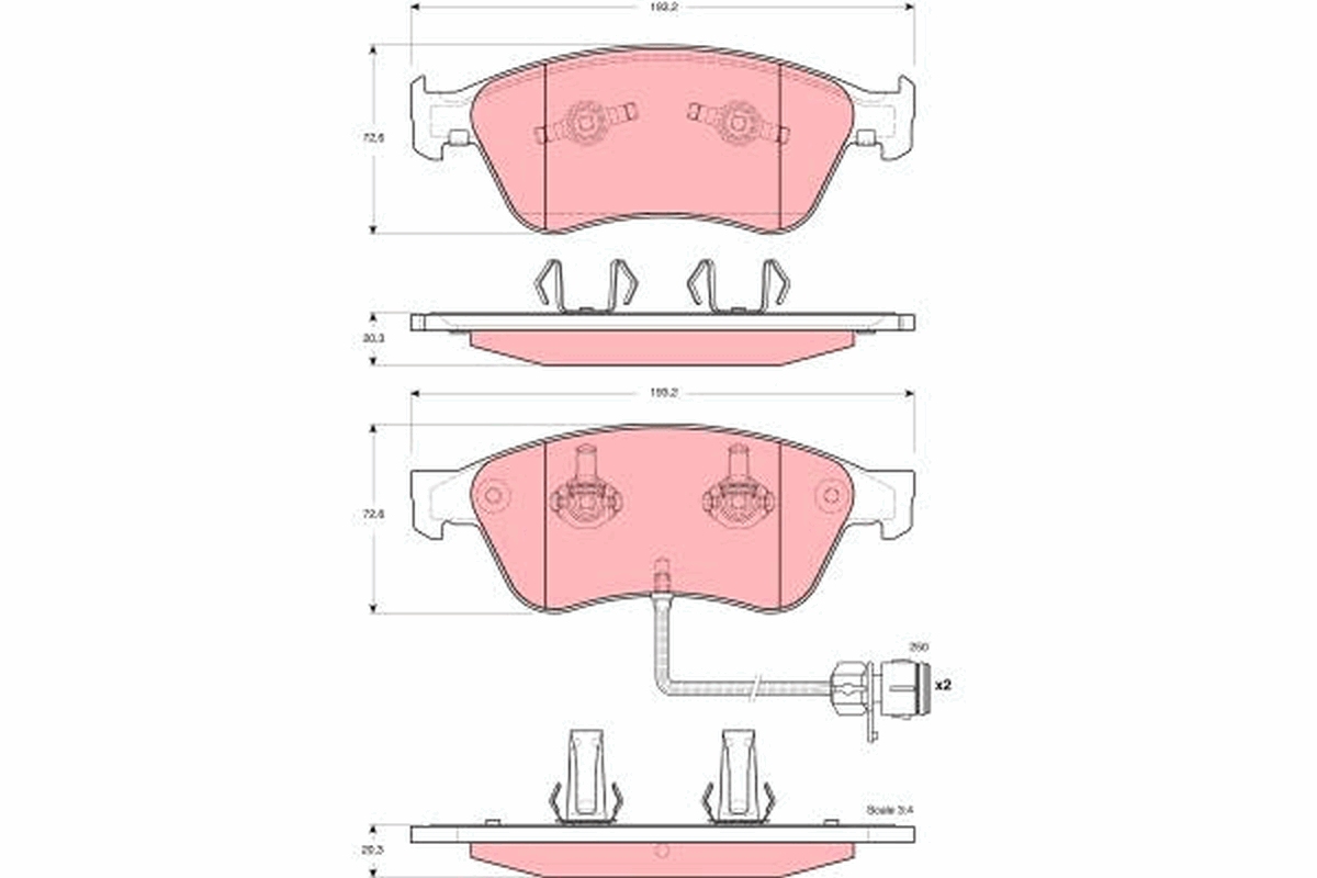 TRW GDB1598 Kit de...