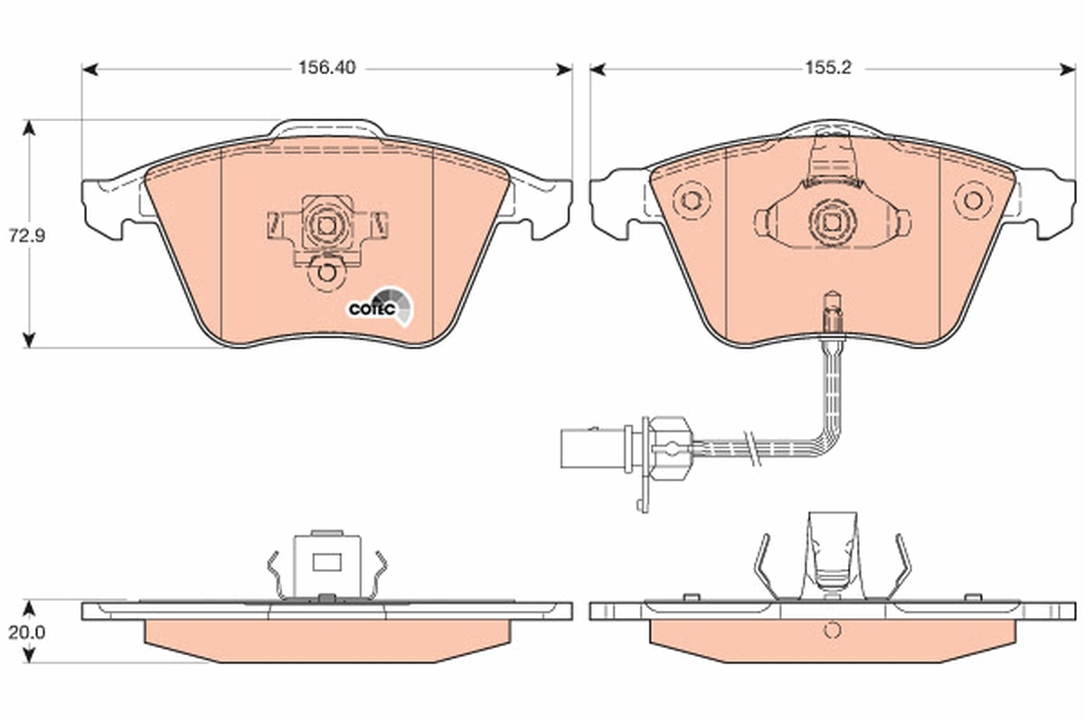 TRW GDB1617 COTEC Kit...