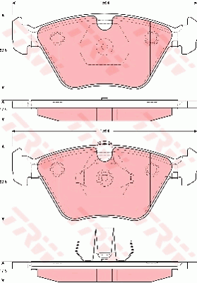 TRW GDB1619 Bremsbelagsatz,...