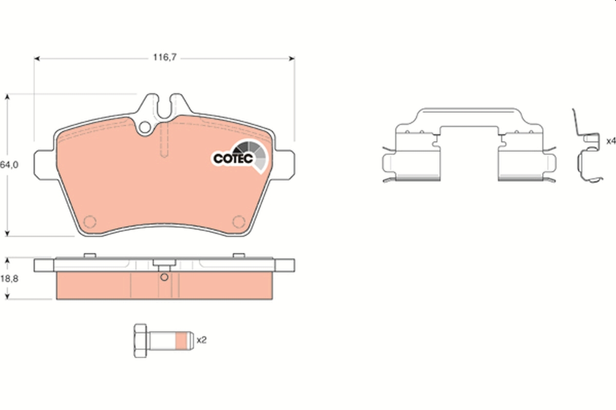 TRW GDB1630 COTEC set...