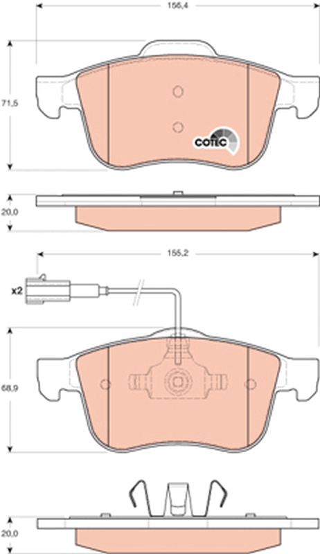 TRW GDB1647 COTEC set...