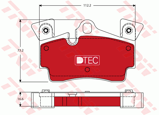 TRW GDB1652DTE Kit pastiglie freno, Freno a disco-Kit pastiglie freno, Freno a disco-Ricambi Euro