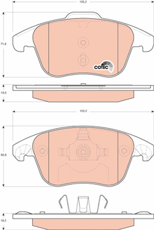 TRW GDB1691 COTEC set...