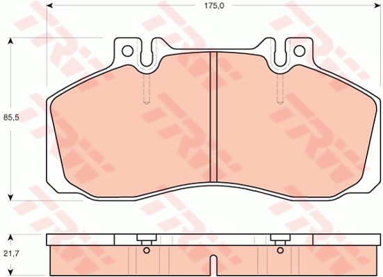 TRW GDB1695 Bremsbelagsatz,...