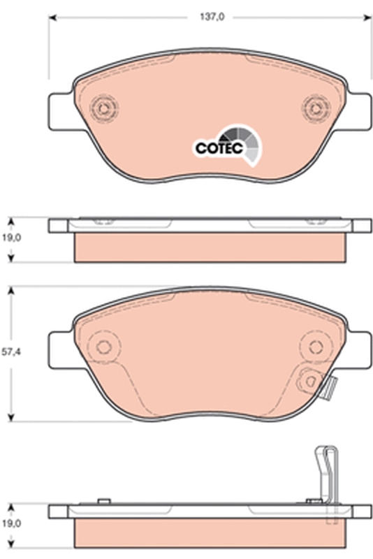 TRW GDB1701 COTEC Kit...