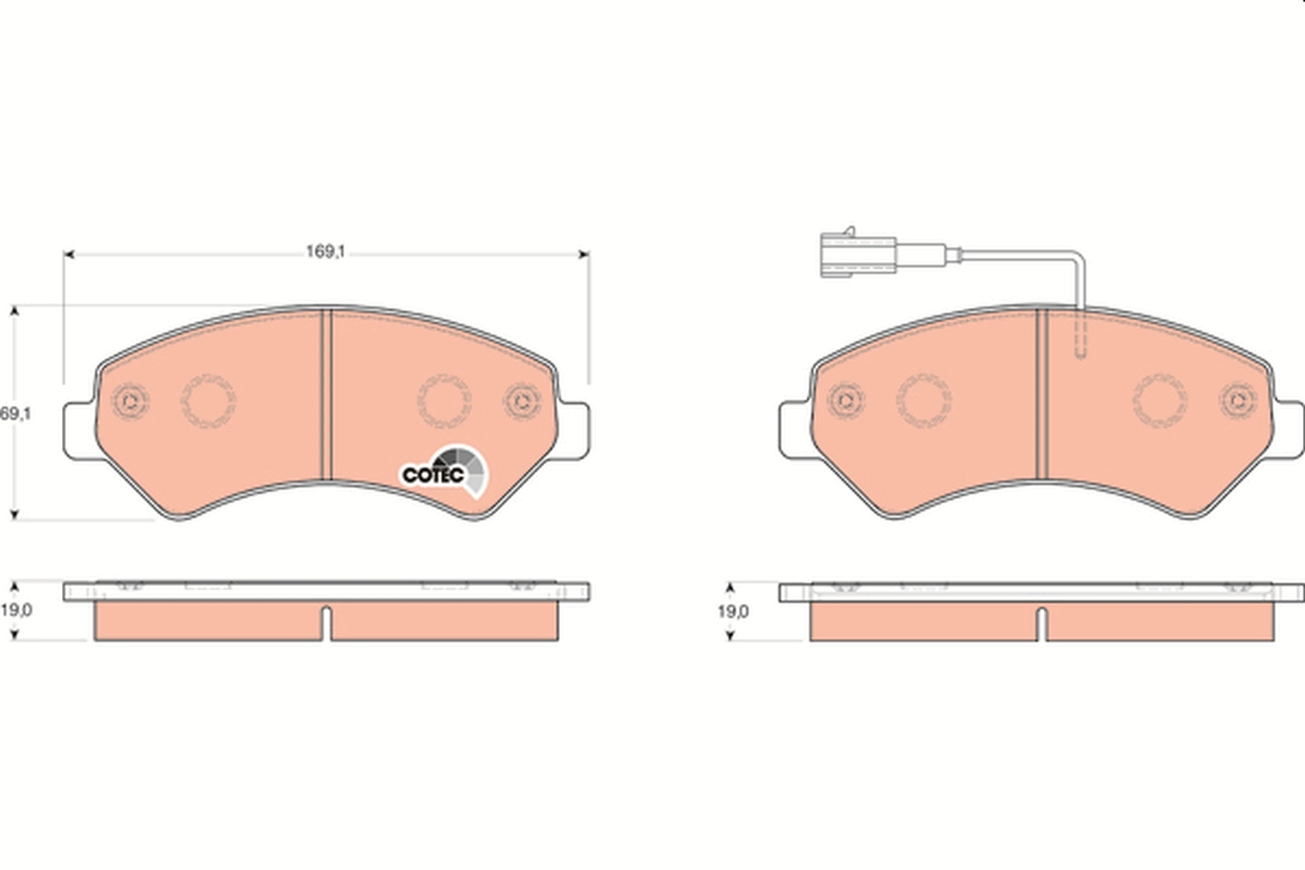 TRW GDB1703 COTEC Kit...