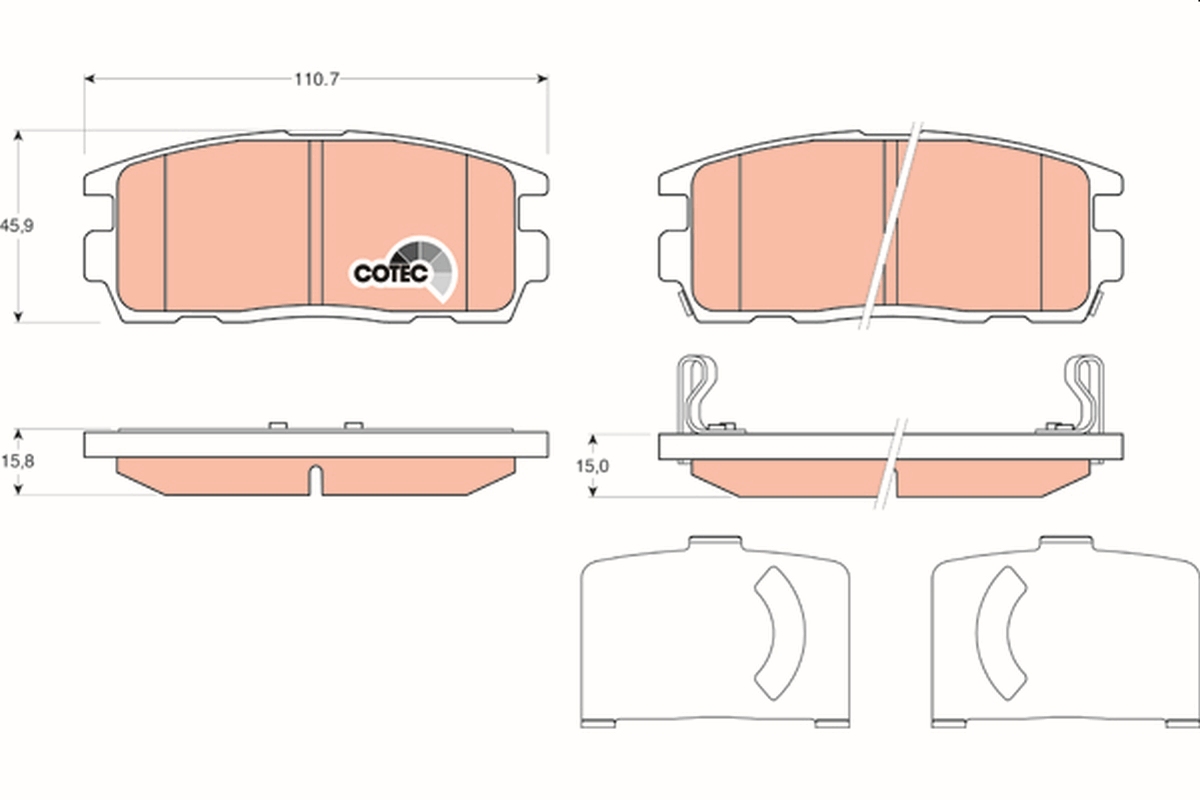 TRW GDB1716 COTEC set...