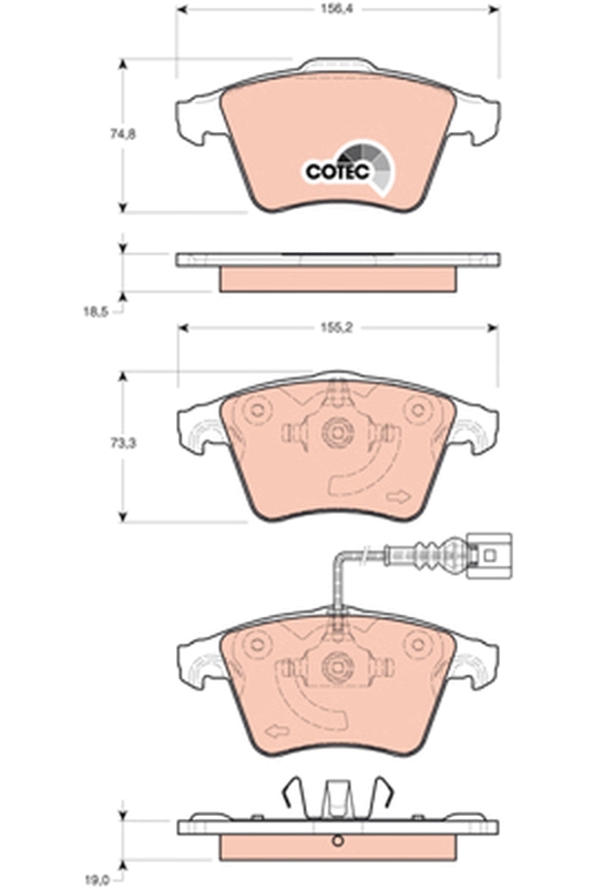 TRW GDB1721 COTEC Kit...