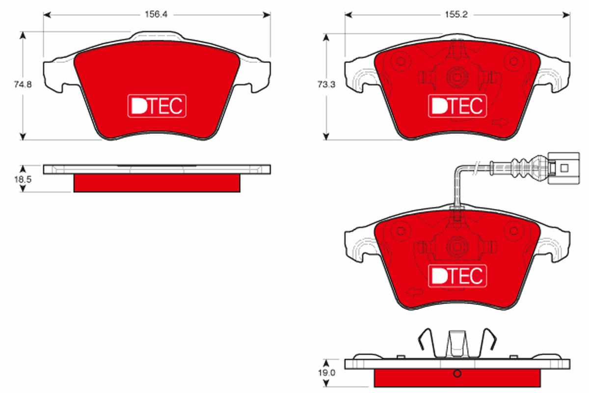 TRW GDB1721DTE DTEC COTEC...