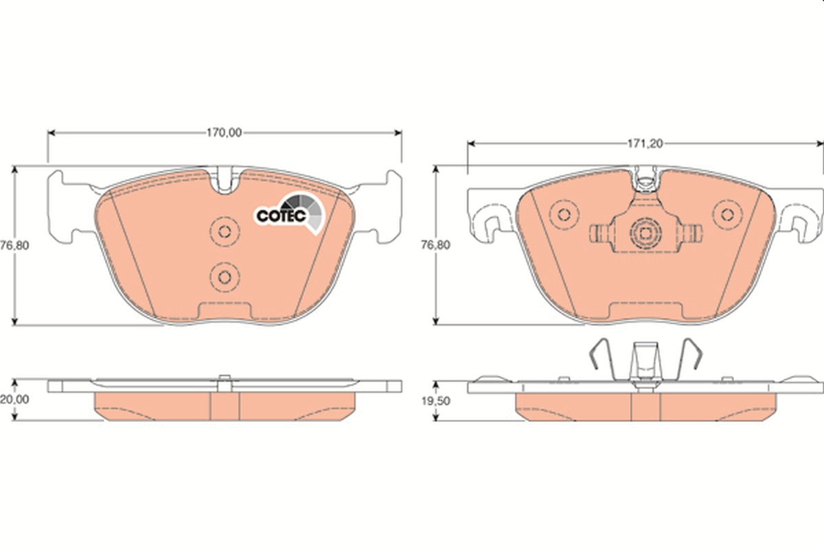 TRW GDB1726 COTEC комплект...