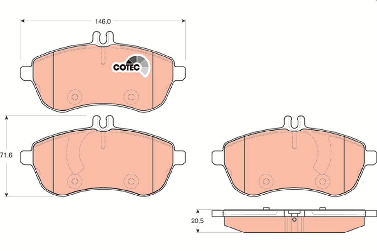 TRW GDB1736 COTEC set...