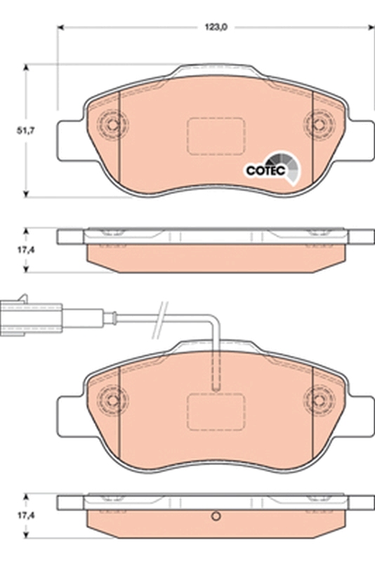 TRW GDB1746 COTEC комплект...