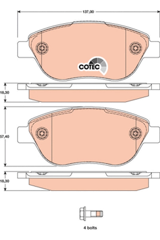 TRW GDB1750 COTEC Kit...