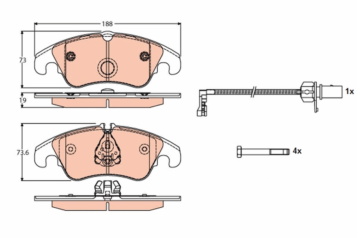 TRW GDB1768 COTEC set...