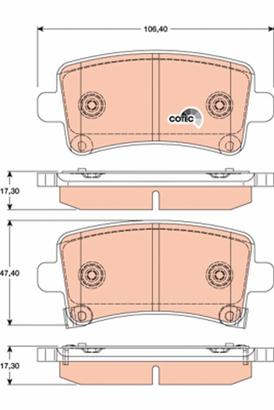 TRW GDB1784 COTEC set...