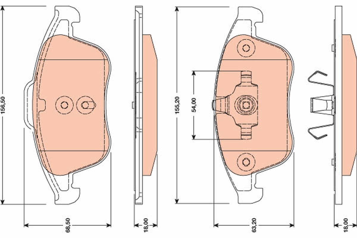 TRW GDB1788 set placute...